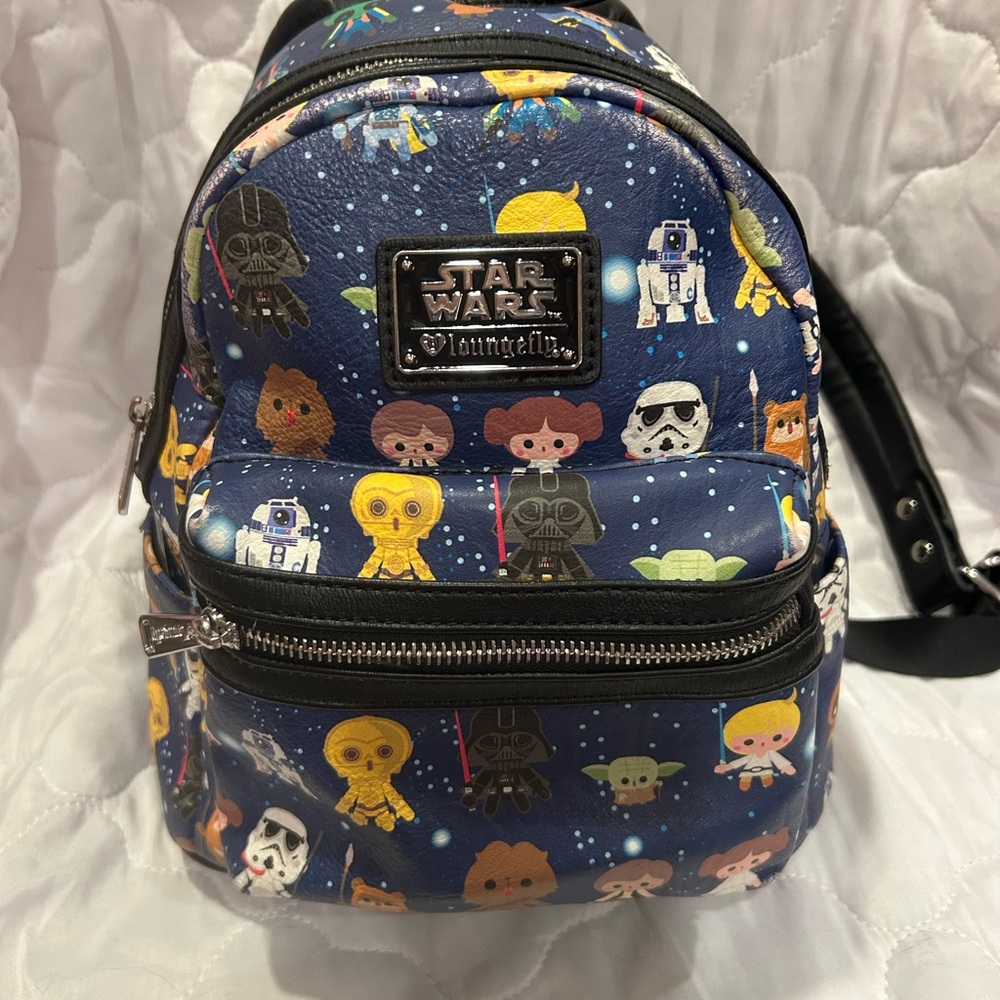 Loungefly Blue Chibi Star Wars Mini Backpack